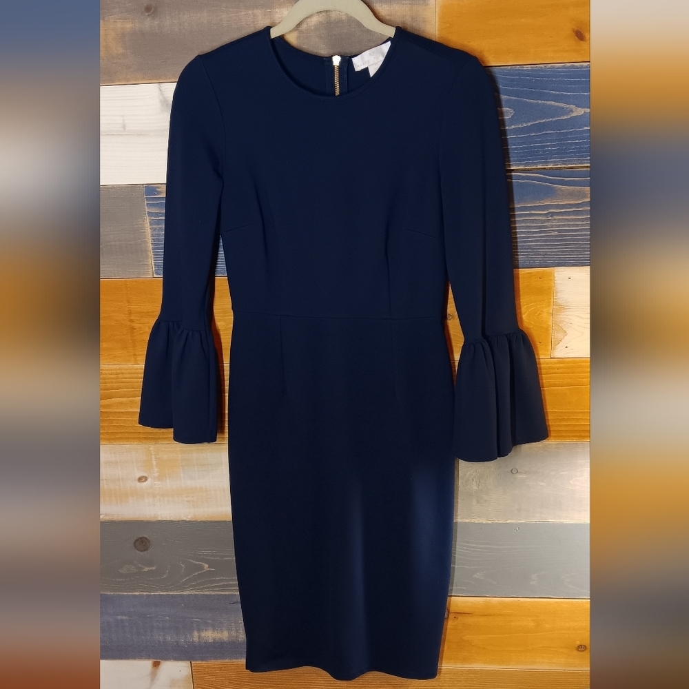 Rachel Parcell Dress XS Navy Blue Career Formal - Picture 3 of 8